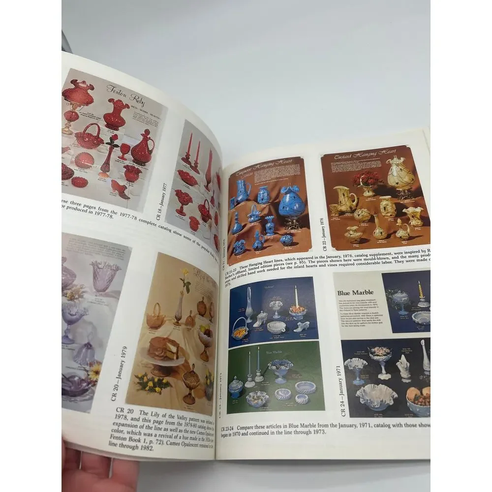 Lot 3 Vintage Glass Collector Books Fenton 1989 Victorian Pattern Glass Heacock